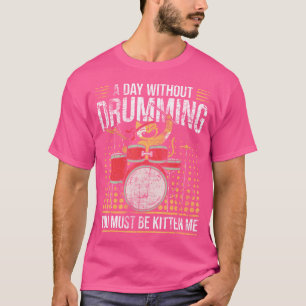 Camiseta Juego de tambor de gato tambor de gatito tambor