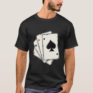 Camiseta Juego de tarjetas de apuestas Blackjack Poker Texa