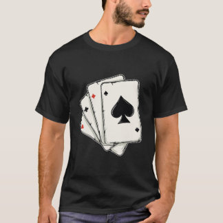 Camiseta Juego de tarjetas de apuestas Blackjack Poker Texa