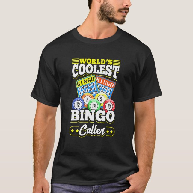 Camiseta Juego de tarjetas de Bingo Palabras más frías del  (Anverso)