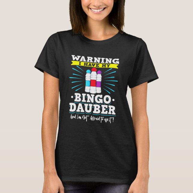 Camiseta Juego de tarjetas de bingo para la persona que lla (Anverso)