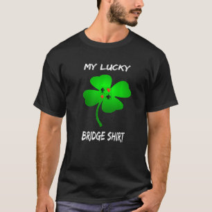 Camiseta Juego de tarjetas de ropa puente de mi suerte para