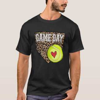 Camiseta Juego de tenis con tripulación Día Vibes Tee Leopa