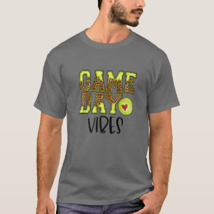 Camiseta Juego de tenis Leopard Día Vibes Tee Tennis Mom Mo