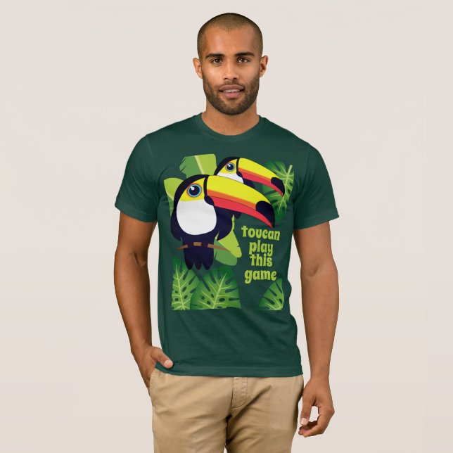 Camiseta Juego de Toucan este juego [texto de encargo] (Anverso completo)