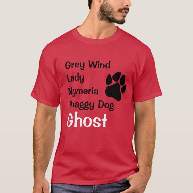Camiseta Juego de tronos Direwolves (Anverso)