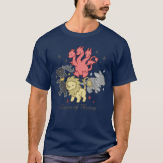 Camiseta Juego De Tronos Dragón Ciervo León Lobo Huargo Cas
