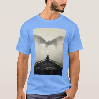 Camiseta Juego de tronos Dragón en Gris divertido