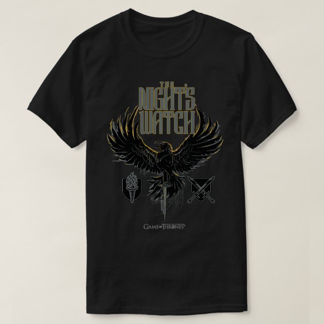 Camiseta Juego de Tronos El reloj de la noche  (Diseño del anverso)