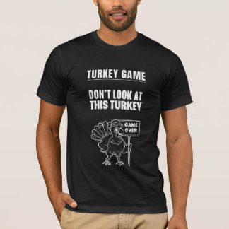 Camiseta Juego de Turquía - Negro masculino gracioso