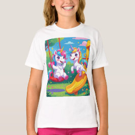 Camiseta Juego de unicornio en Playground