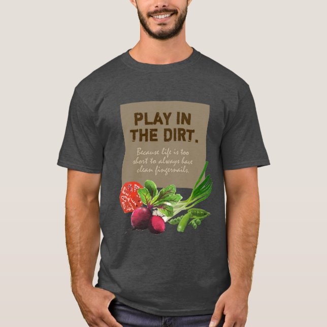 Camiseta JUEGO DE Vegetales EN EL DIRT (Anverso)