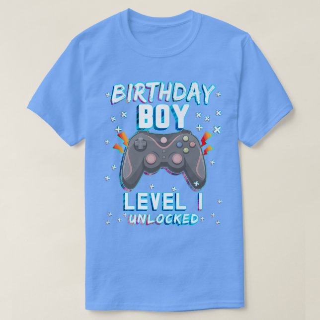 Camiseta Juego de video 1ᵉʳ Jugador de cumpleaños Niños de  (Diseño del anverso)