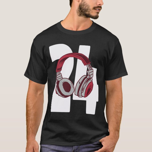 Camiseta Juego de video 24 años Regalo de juegos de cumplea (Anverso)