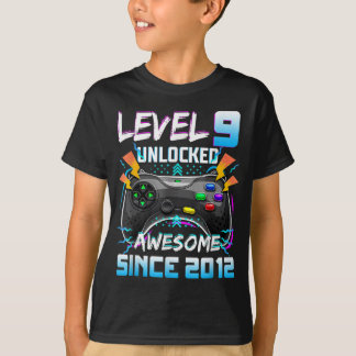 Camiseta Juego de video Awesome 2012 Desbloqueado de nivel