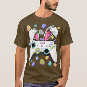 Camiseta Juego de video Bunny Eggs Easter Gamer Niños Boys 