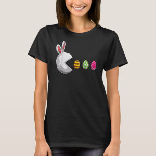Camiseta Juego de video Bunny Eggs Easter Gamer Niños Hombr