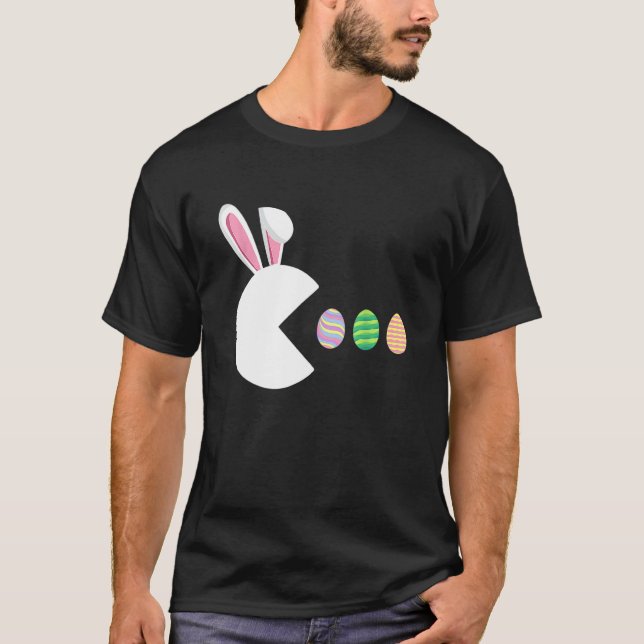 Camiseta Juego de video Bunny Eggs Gracioso Jugador de Pasc (Anverso)