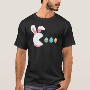 Camiseta Juego de video Bunny Gamer Niños Hombres Huevos de