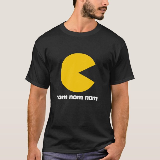 Camiseta Juego de vídeo clásico Nom Nom Nom (Anverso)