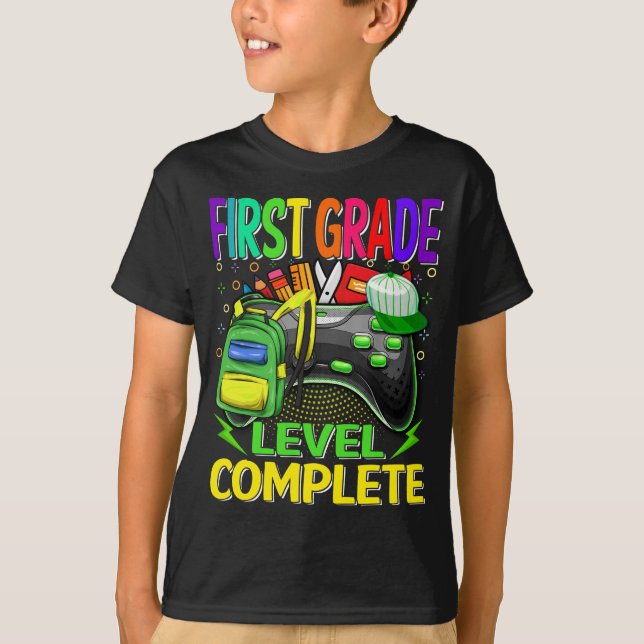 Camiseta Juego de vídeo completo de primer nivel (Anverso)