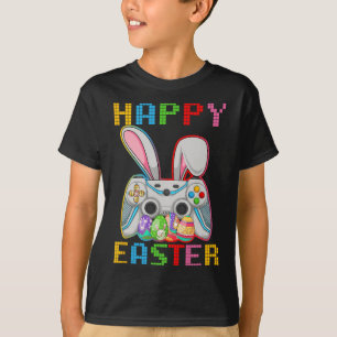 Camiseta Juego de video Conejo Conejo Feliz Día de Pascua J