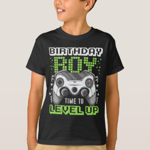 Camiseta Juego de video Cumpleaños Hora de Nivelar al Jugad