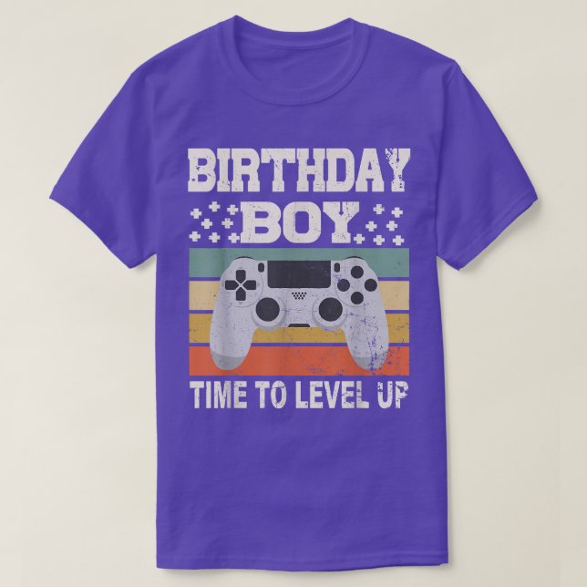 Camiseta Juego de video Cumpleaños Jugador Cumpleaños Hora  (Diseño del anverso)