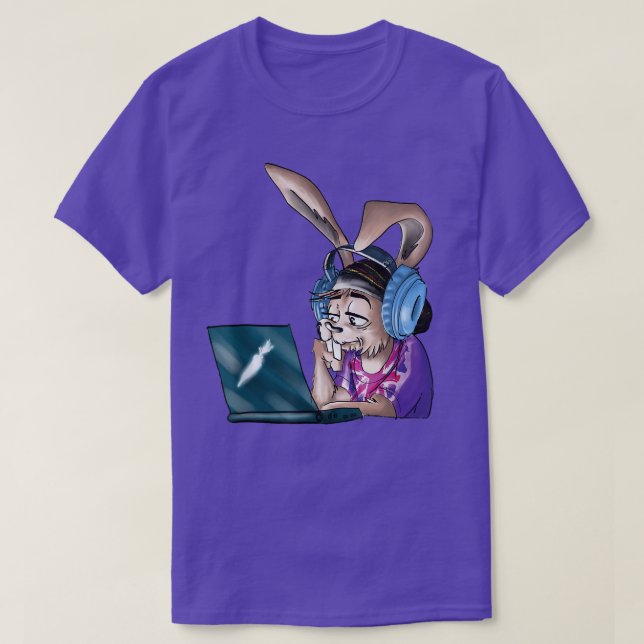Camiseta Juego de video de Bunny Gamer Geek Bunny no te pue (Diseño del anverso)