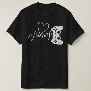 Camiseta Juego de video de Gamer Heartbeat