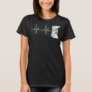 Camiseta Juego de video de Gamer Heartbeat