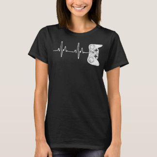 Camiseta Juego de video de Gamer Heartbeat