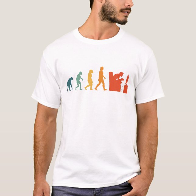 Camiseta Juego de video de juegos retro de evolución de gam (Anverso)