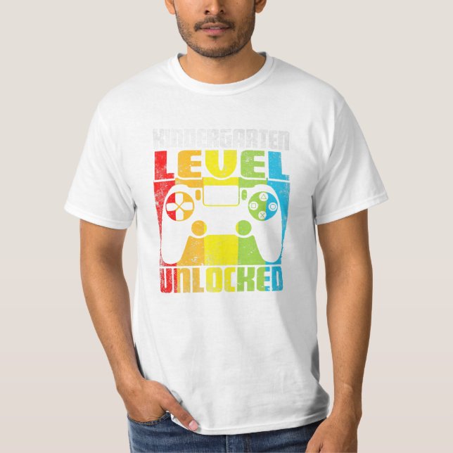 Camiseta Juego de vídeo de nivel desbloqueado (Anverso)