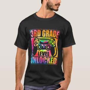 Camiseta Juego De Video Desbloqueado De 3er Grado De Tejido