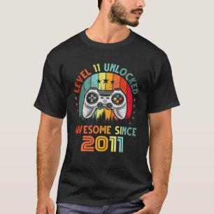Camiseta Juego De Video Desbloqueado De Nivel 11 Impresiona