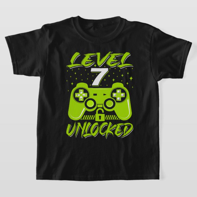 Camiseta Juego de video Desbloqueado de Nivel 7 Jugador de  (Distribución)