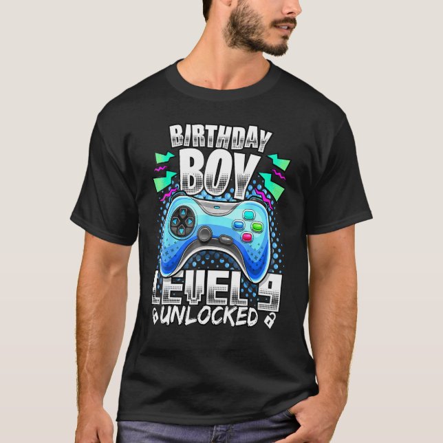 Camiseta Juego de video desbloqueado de nivel 9 Noveno Juga (Anverso)