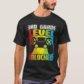Camiseta Juego de vídeo desbloqueado de nivel de grado
