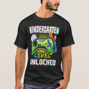 Camiseta Juego de vídeo desbloqueado de nivel Kindergarten 