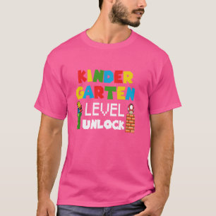 Camiseta Juego de vídeo desbloqueado de nivel Kindergarten 