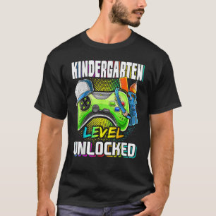 Camiseta Juego de vídeo desbloqueado de nivel Kindergarten