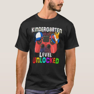Camiseta Juego de vídeo desbloqueado de nivel Kindergarten