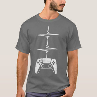 Camiseta Juego de video divertido de Gamer Heartbeat Regalo