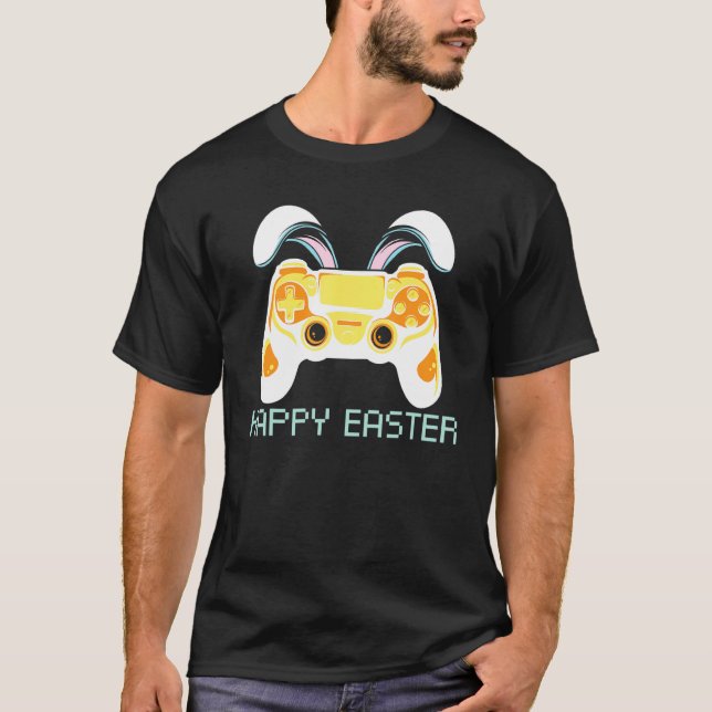 Camiseta Juego de video Easter Bunny Gaming Controller Game (Anverso)