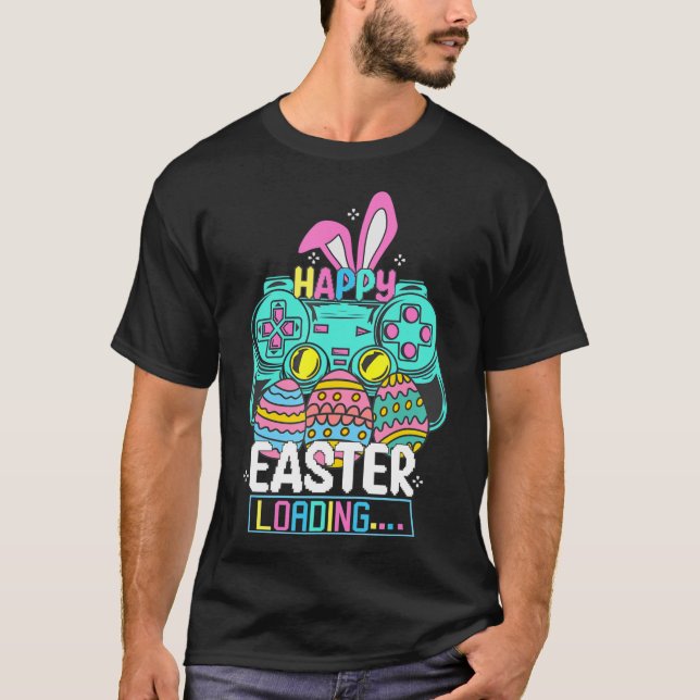 Camiseta Juego de video Easter Bunny Gaming Controller Game (Anverso)