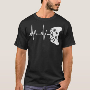 Camiseta Juego de video Gamer Heartbeat Lover Gift _2