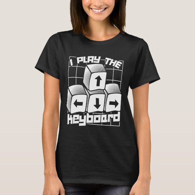 Camiseta Juego De Video Geek De Juegos De Computadoras Retr (Anverso)