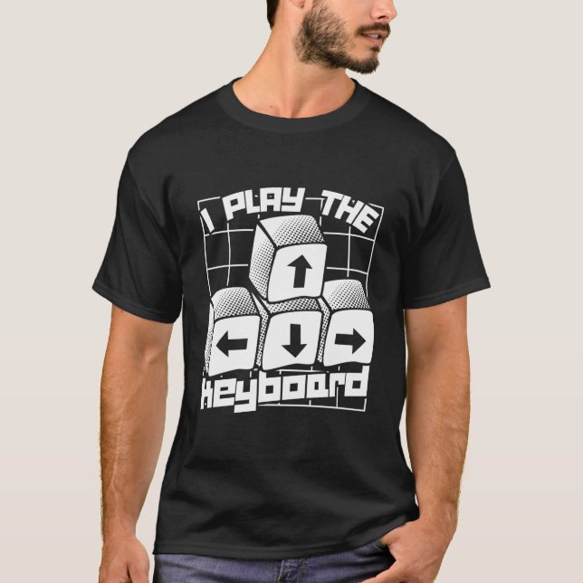 Camiseta Juego De Video Geek De Juegos De Computadoras Retr (Anverso)