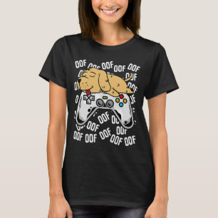 Camiseta Juego de Video Golden Retriever Noob Oof  Chicos N